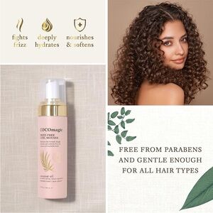 NEW Cocomagic Frizz-Free Curl Mousse with Coconut Oil | 6.5 Fl Oz